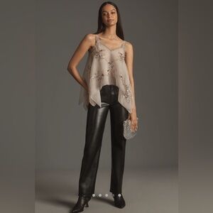 Anthropologie NWT Let Me Be Embellished Hanky Hem Top